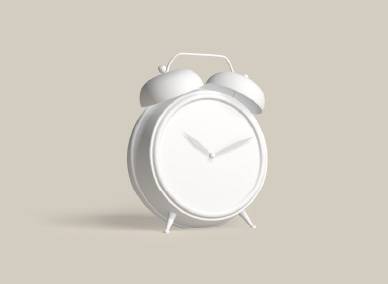 Authory Alarm Clock 3D render