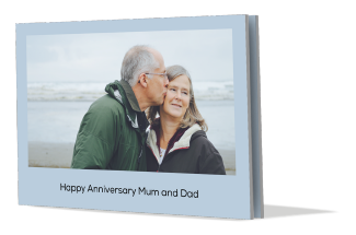 Authory book example - happy anniversary Mum and Dad